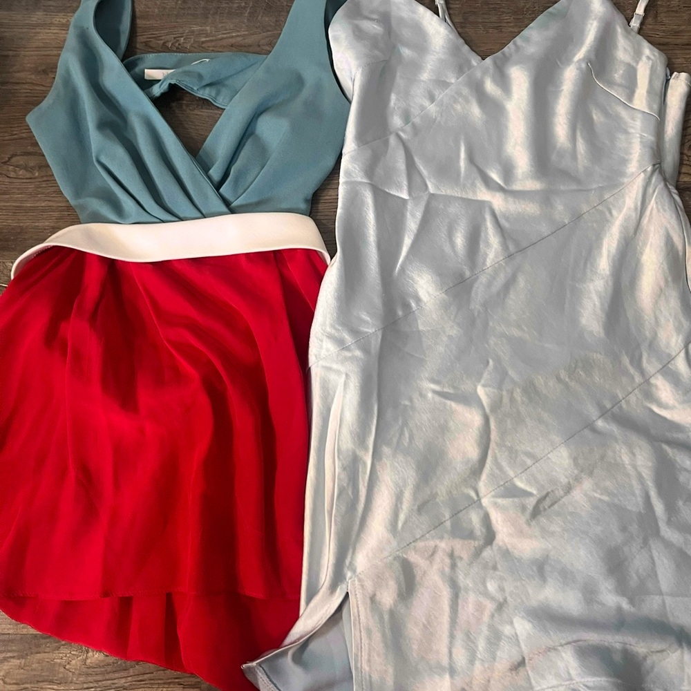 🎶BUNDLE🎶-2/$6 Women’s Dresses Bundle, Red/Blue and Blue Dress $6